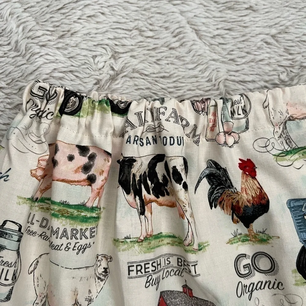New Handmade Toddler Life on Farm Skirt